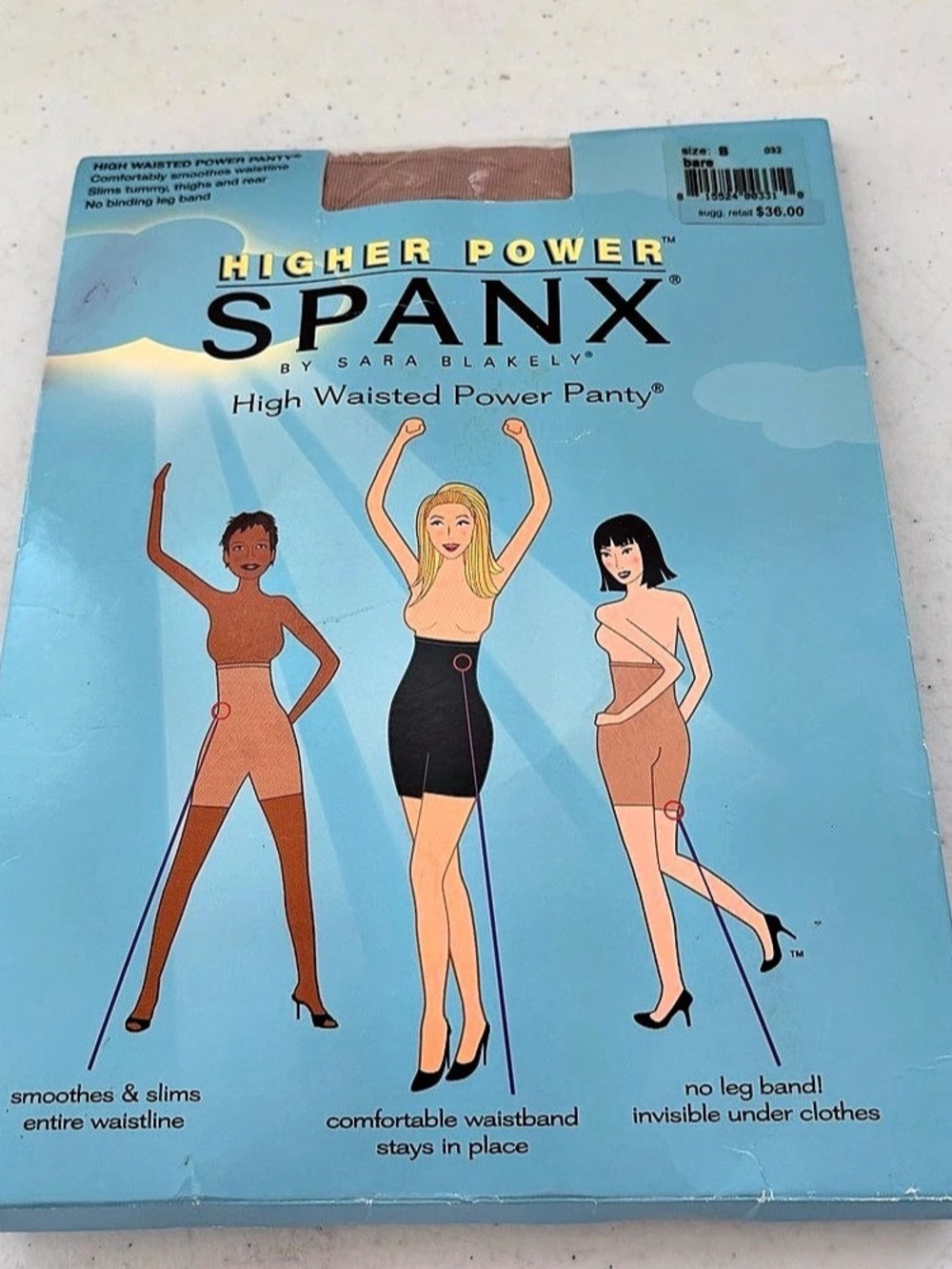 SPANX Higher Power High Waisted Power Panty Nude Size B NWT